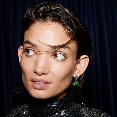 captive statement earrings - Multicolour