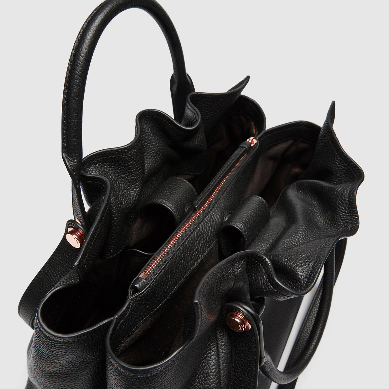 Bloom Tote Bag - Black Rose Gold
