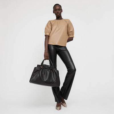 Bloom Tote Bag - Black Rose Gold