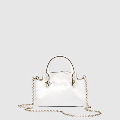 Bloom Micro Tote Bag - White