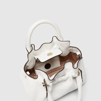 Bloom Micro Tote Bag - White
