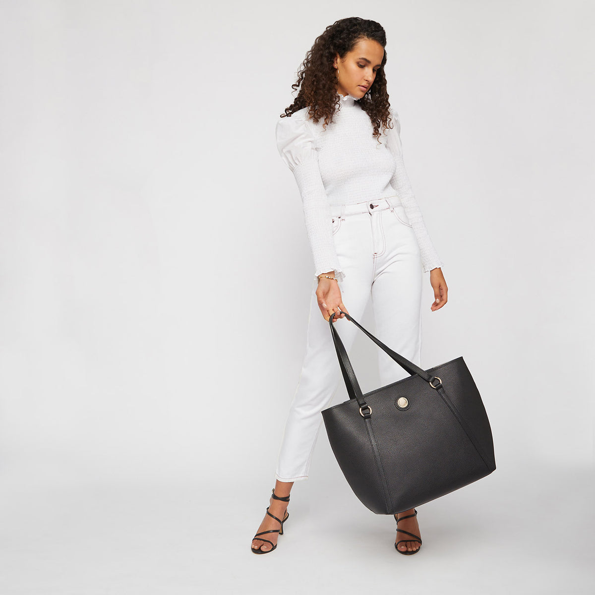 Electro Tote Bag - Black Light Gold