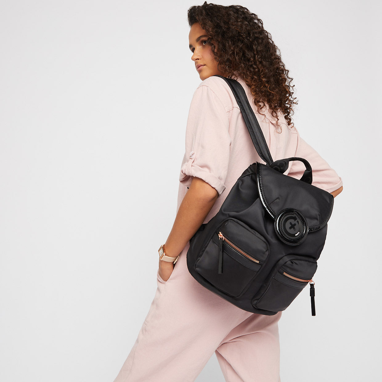 Super-Cycle Backpack - Black Rose Gold