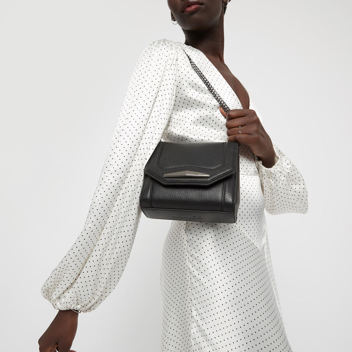 majesty evening bag - Black Gunmetal