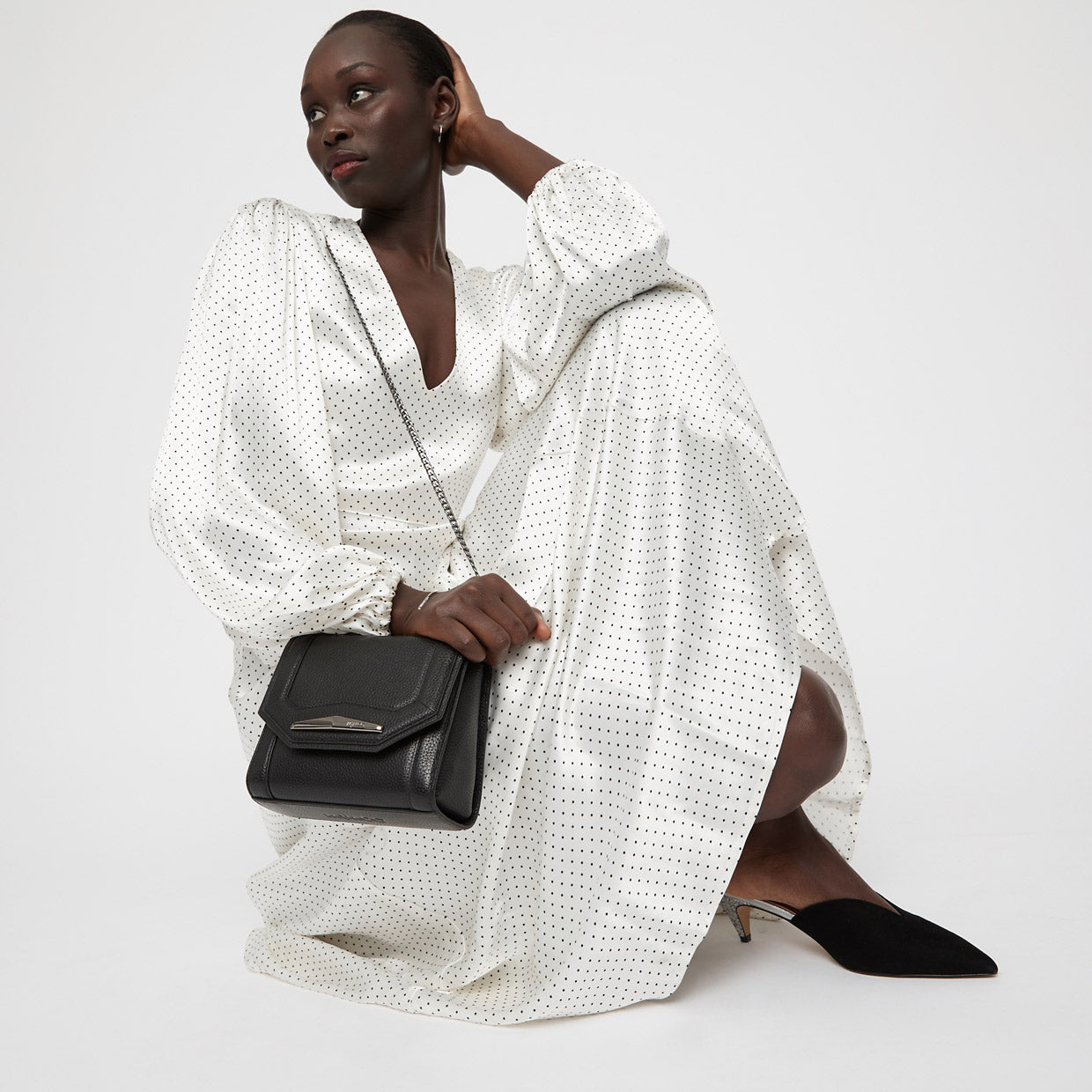 majesty evening bag - Black Gunmetal