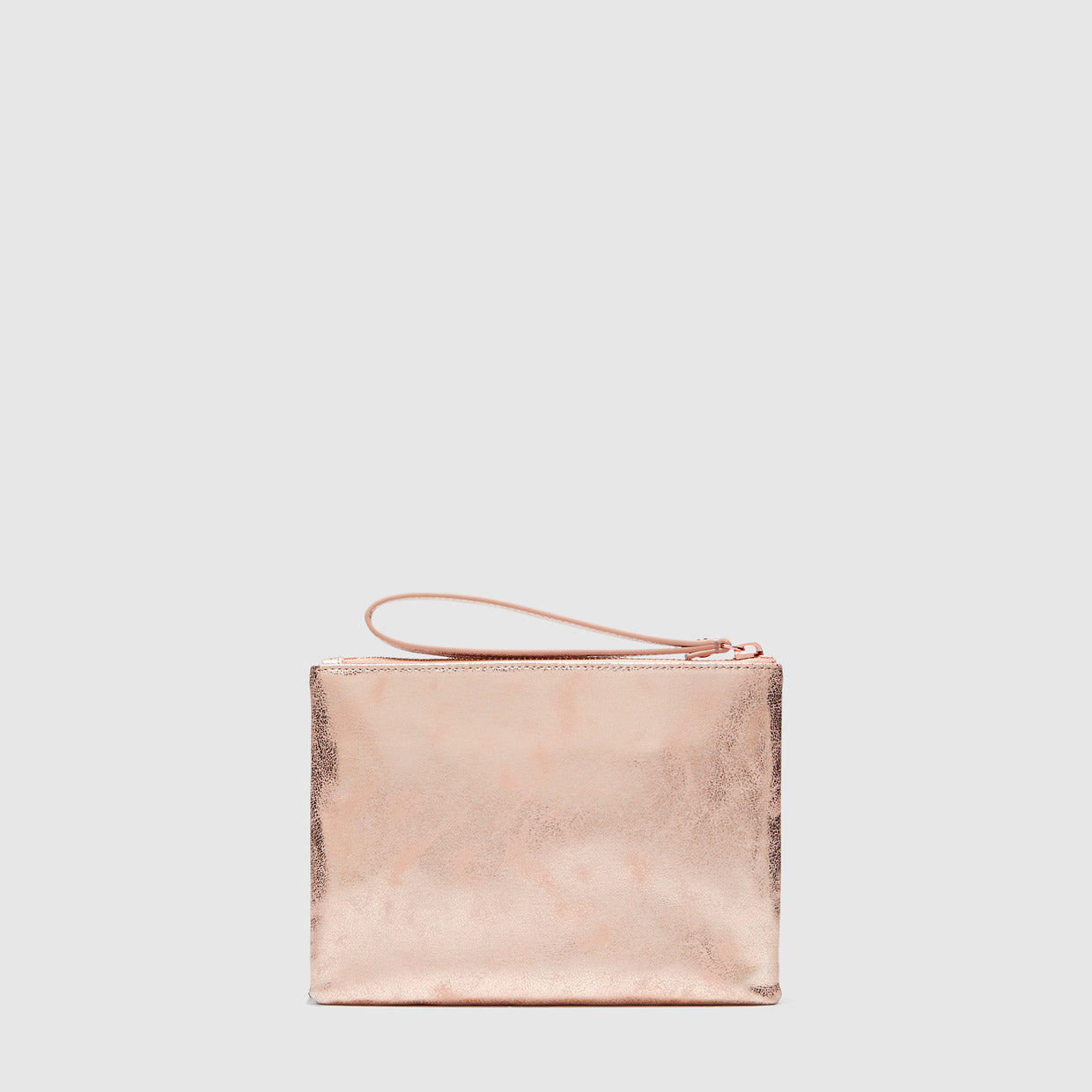 sparkle leopard medium pouch - Rose Gold