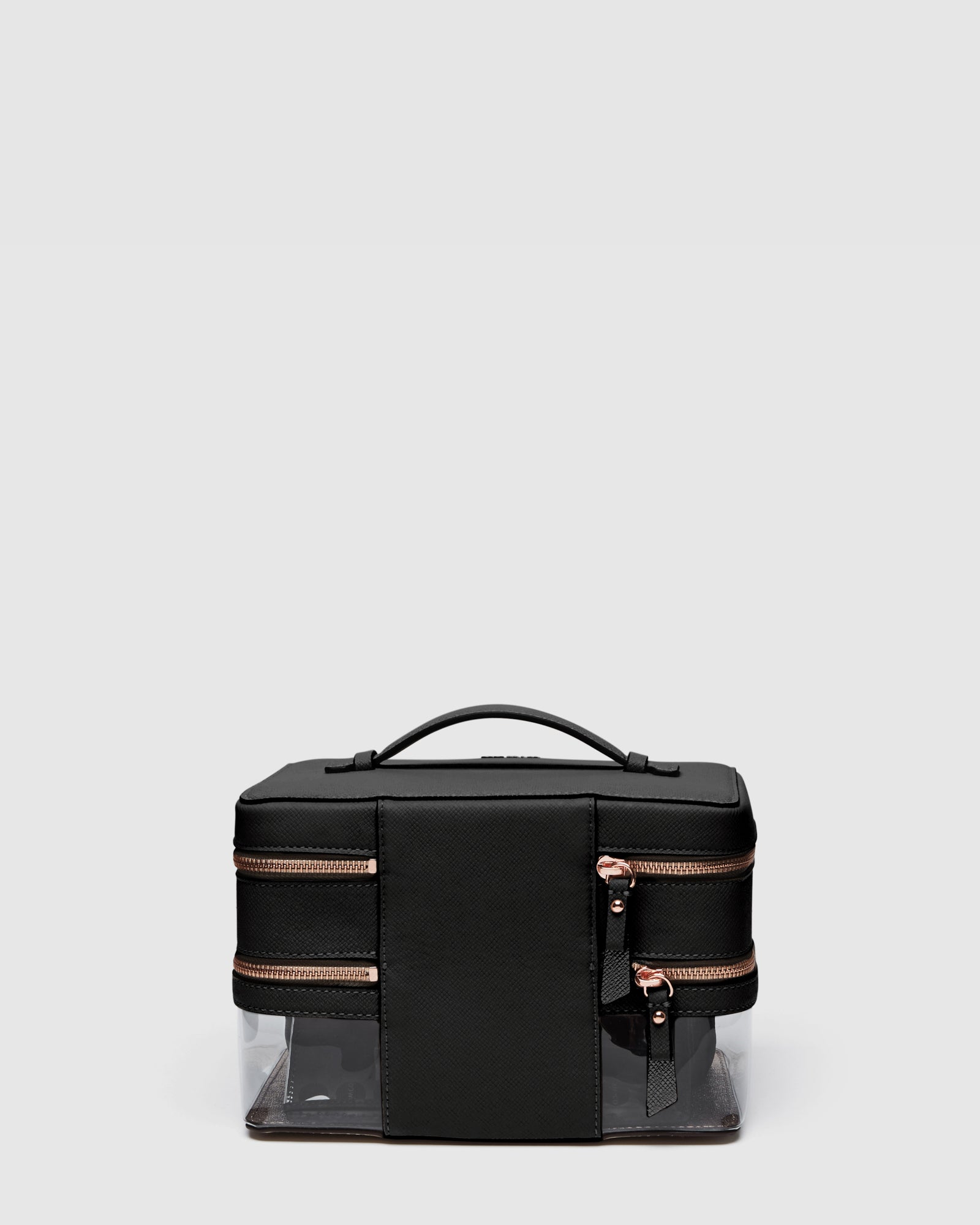 Classico Large Cosmetic Bag - Black Rose Gold