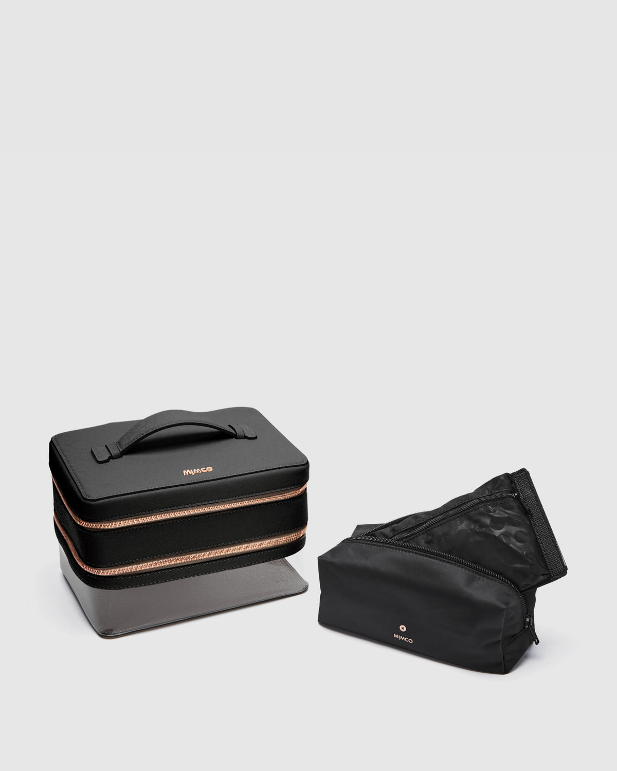 Classico Large Cosmetic Bag - Black Rose Gold