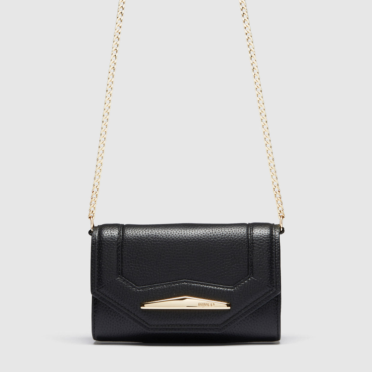 Majesty Cross Body Wallet - Black Light Gold