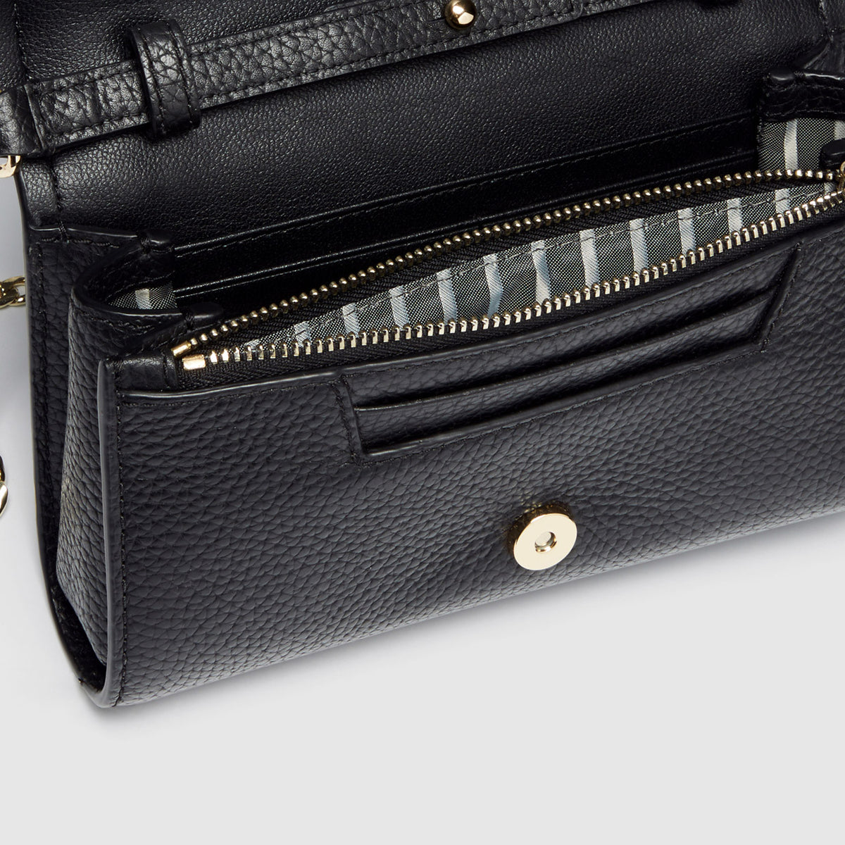 Majesty Cross Body Wallet - Black Light Gold