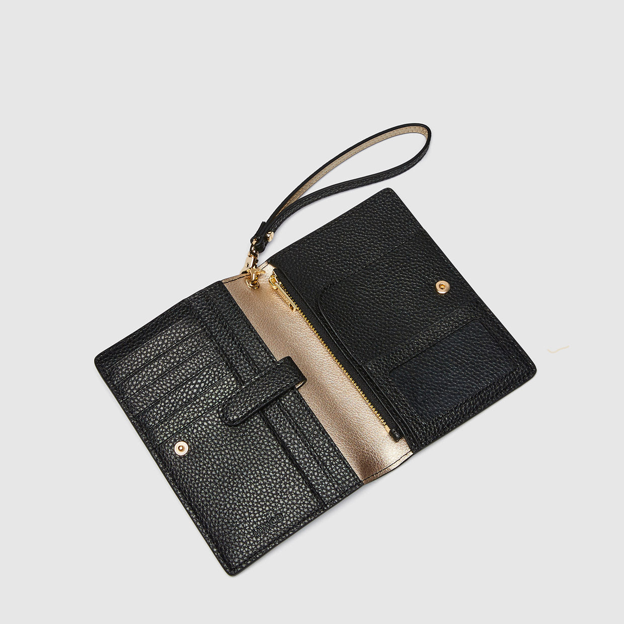 Electro Passport Holder - Black Light Gold