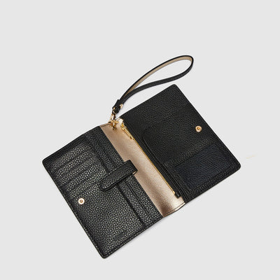 Electro Passport Holder - Black Light Gold