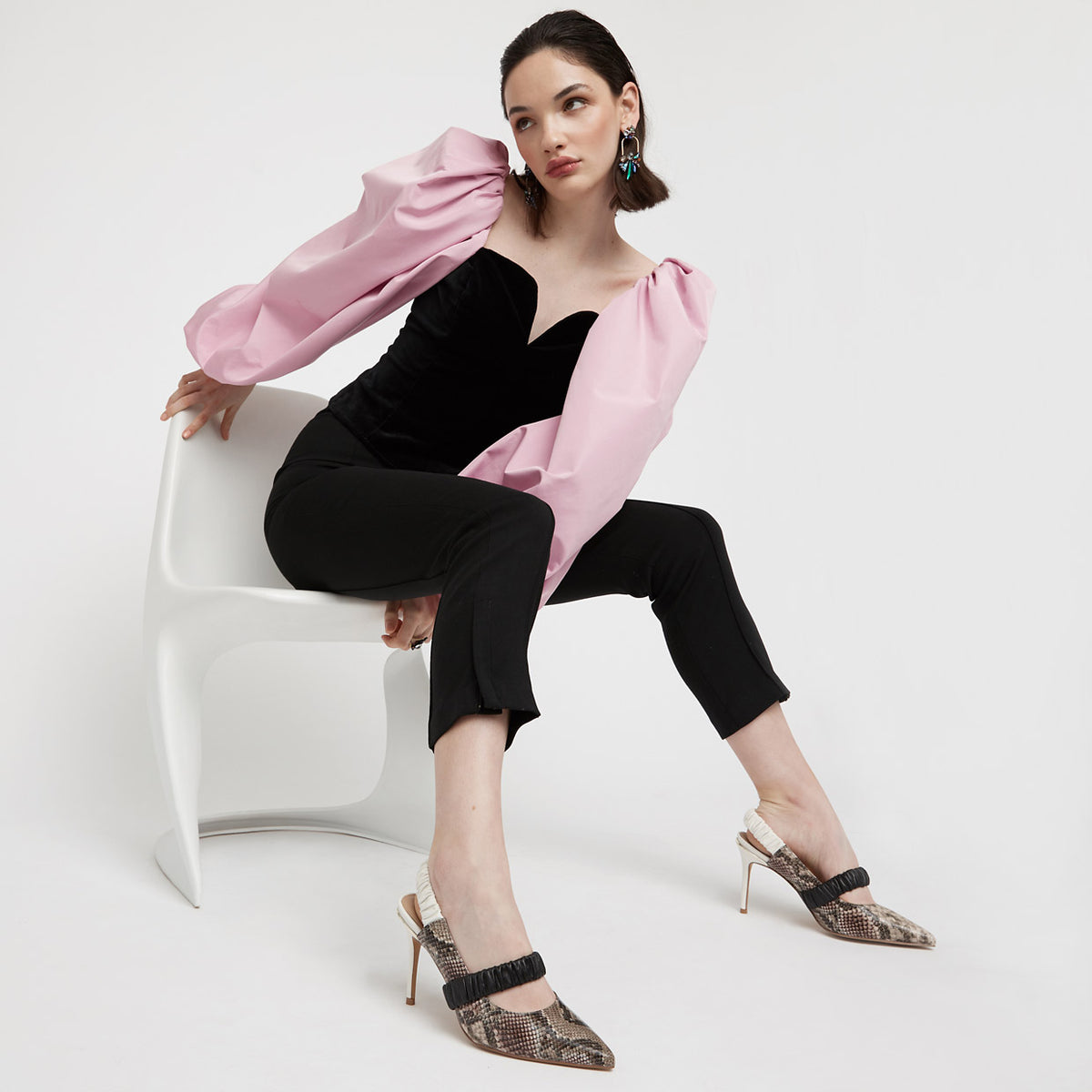 vivid pump heels - Snake Print