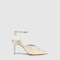 allure slingback heels - Gold