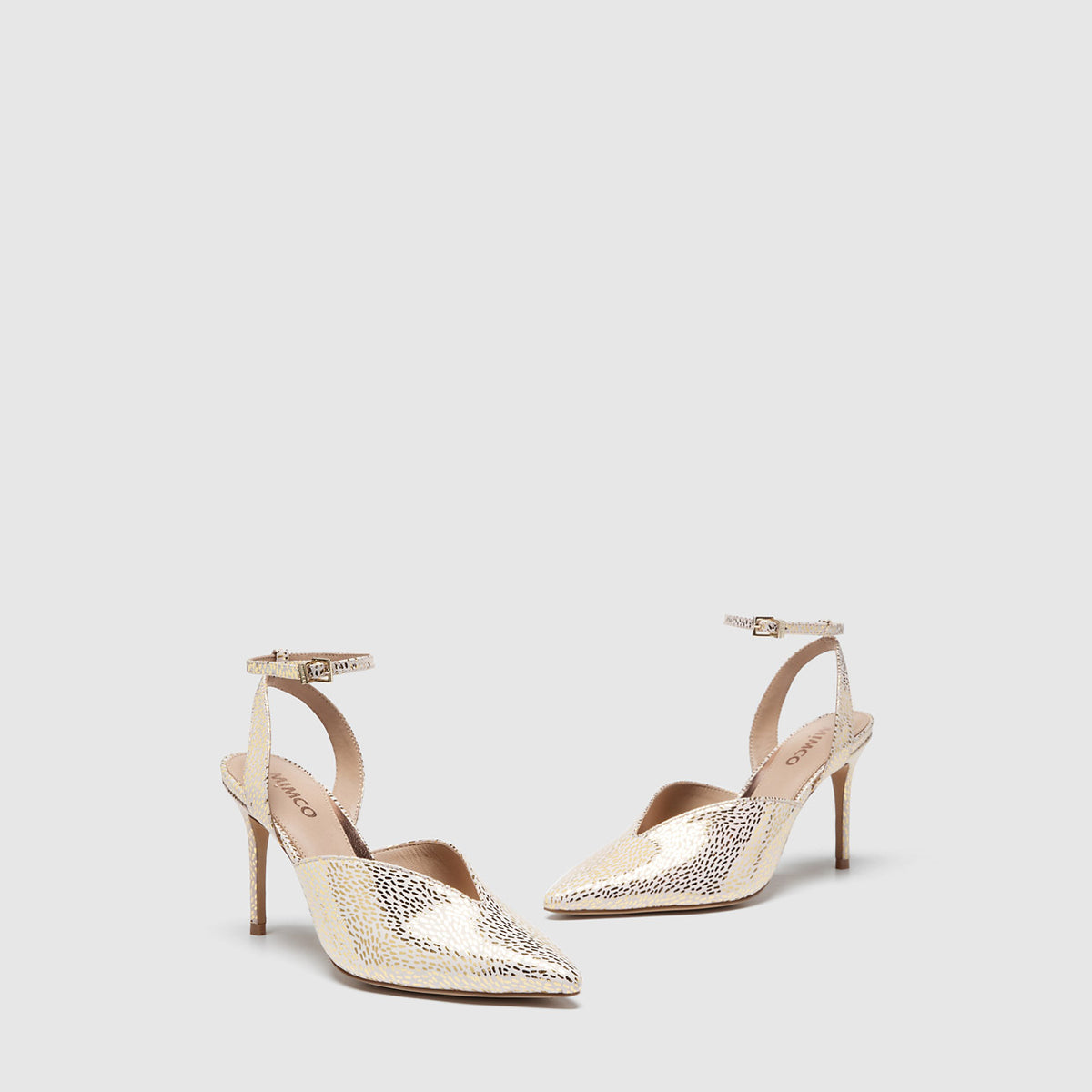 allure slingback heels - Gold