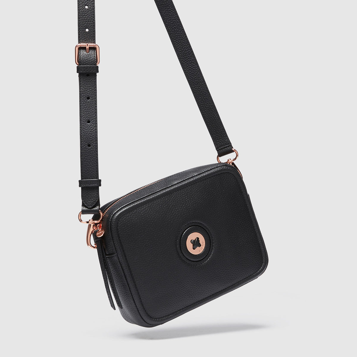 Mim-Mazing Cross Body - Black Rose Gold