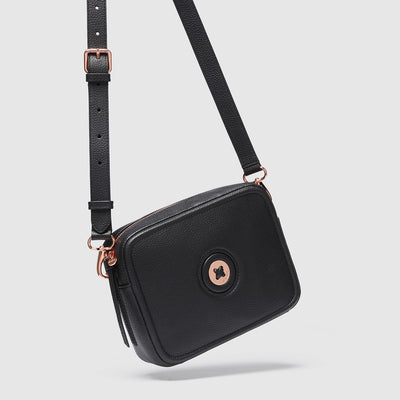 Mim-Mazing Cross Body - Black Rose Gold