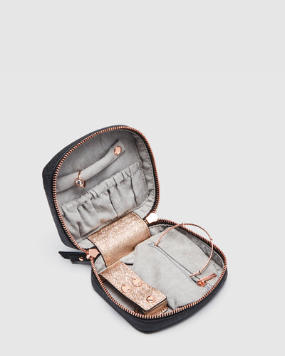 classico small jewellery box - Black Rose Gold