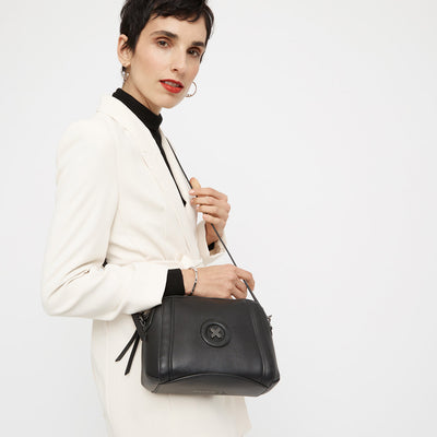 Fantasy Cross Body Bag - Black Gunmetal