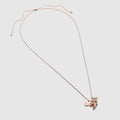 firefly charm necklace - Rose Gold