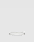 rotate sterling silver bangle - Silver