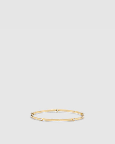 rotate sterling silver bangle - Gold