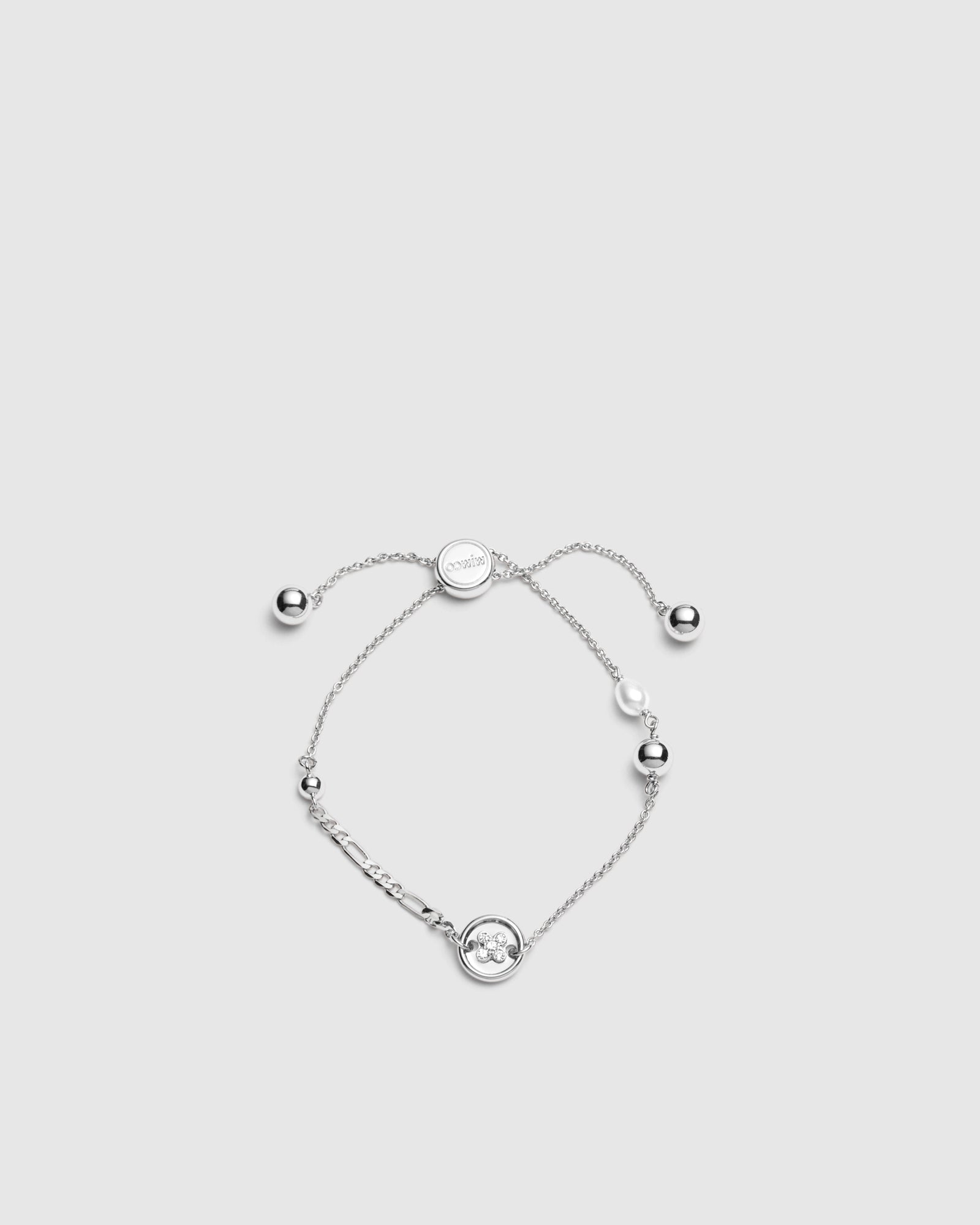 Mim-Charmed Wrist Bracelet - Silver