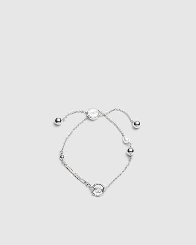 Mim-Charmed Wrist Bracelet - Silver