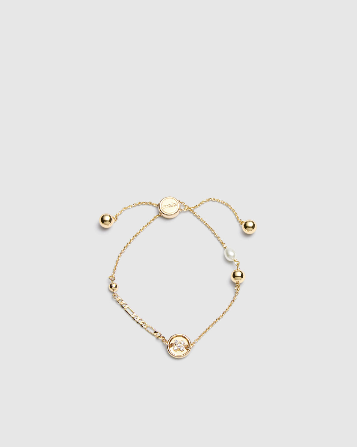 Mim-Charmed Wrist Bracelet - Gold