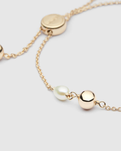 Mim-Charmed Wrist Bracelet - Gold