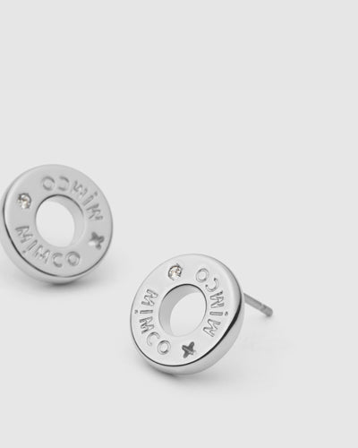 Buoy Stud Earrings - Silver