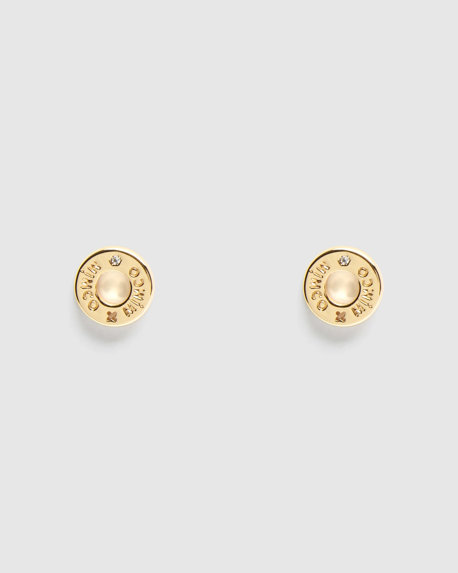 Buoy Stud Earrings - Gold