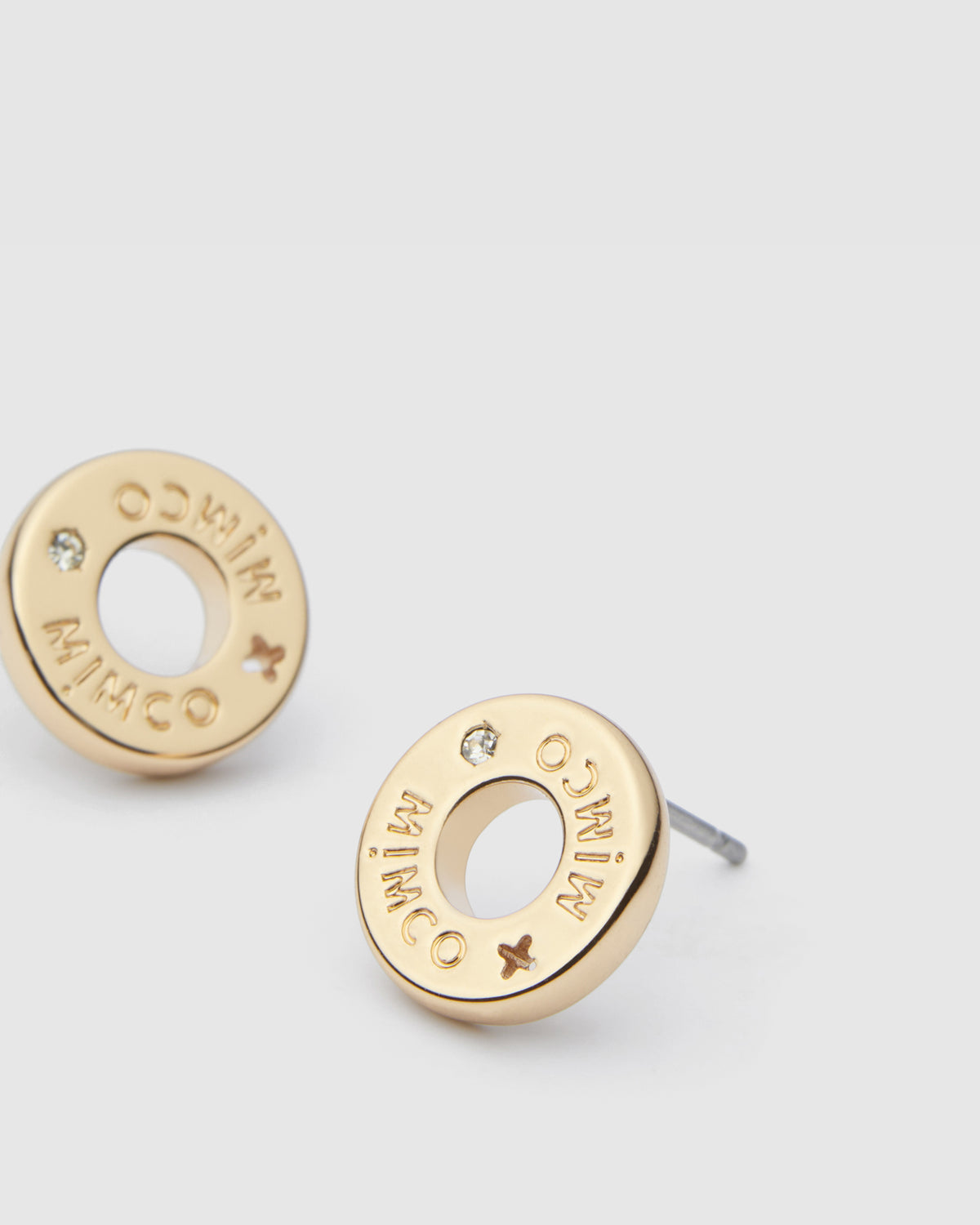 Buoy Stud Earrings - Gold
