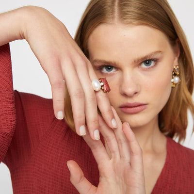 inflorescence ring - Antique Pink