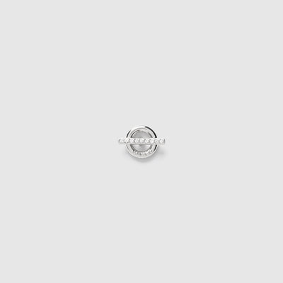 boundary stud earring - Silver