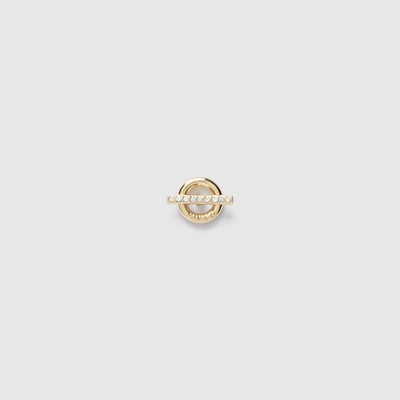 boundary stud earring - Gold