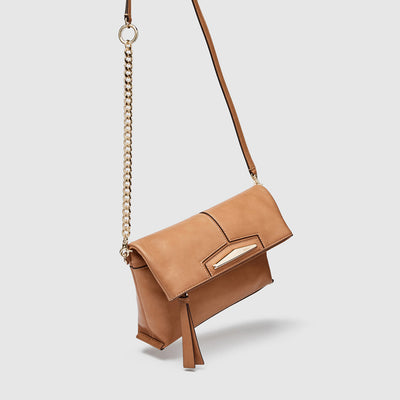majesty clutch bag - Caramel