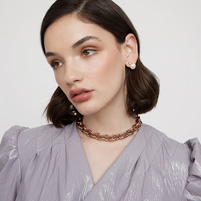 mim-link necklace - Rose Gold