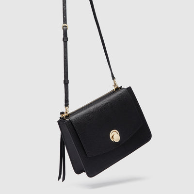 Electro Sling Cross Body Bag - Black