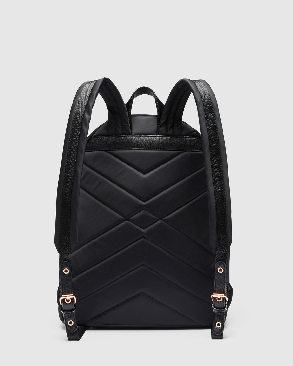 Mim-Mazing Zip Backpack - Black Rose Gold