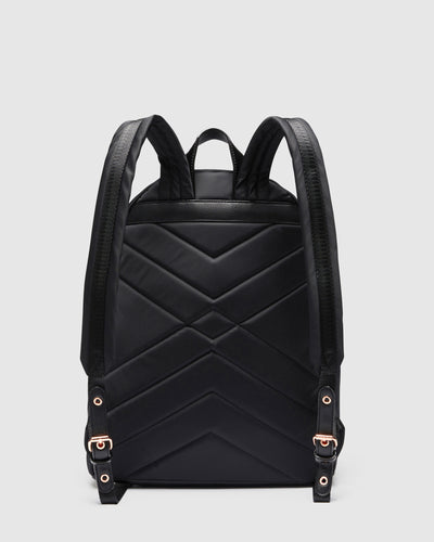 Mim-Mazing Zip Backpack - Black Rose Gold