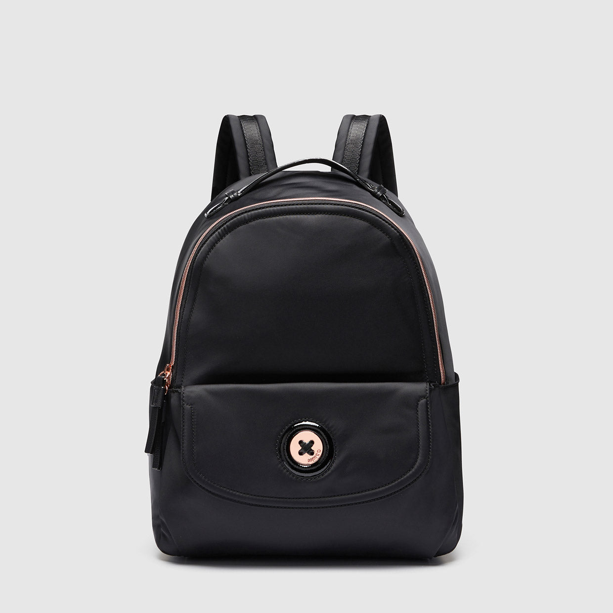 Mim-Mazing Baby Backpack - Black Rose Gold