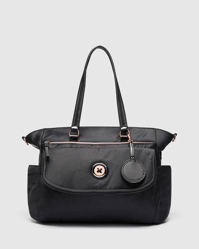 Mim-Mazing Baby Bag - Black Rose Gold