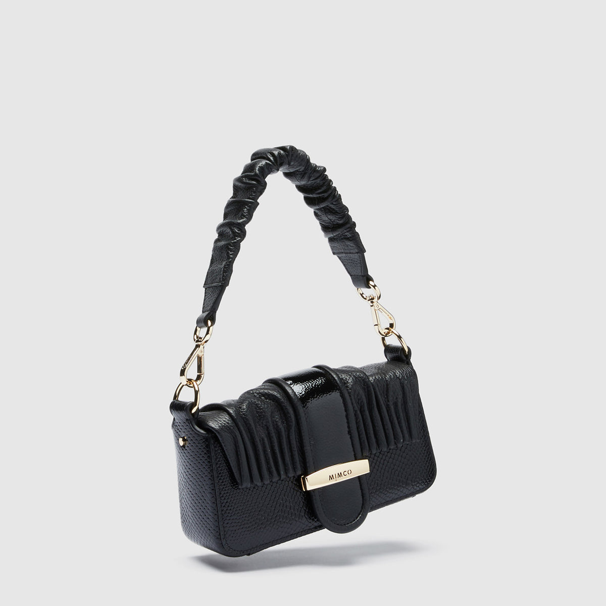 Drama Shoulder Bag - Black Light Gold