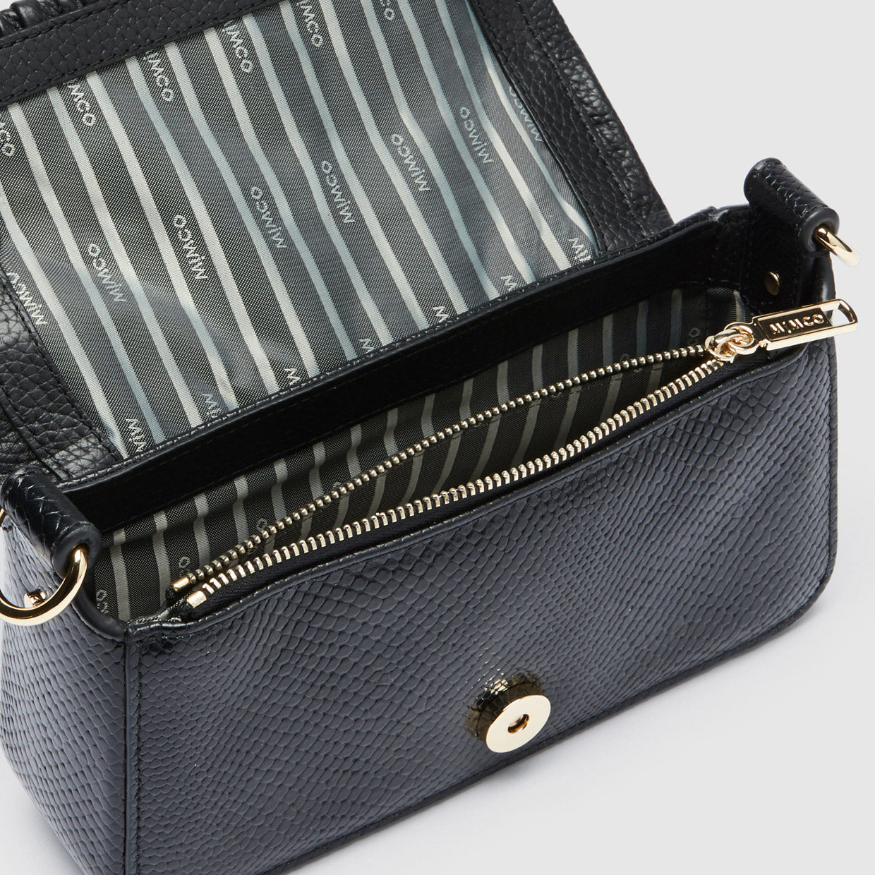 Drama Shoulder Bag - Black Light Gold
