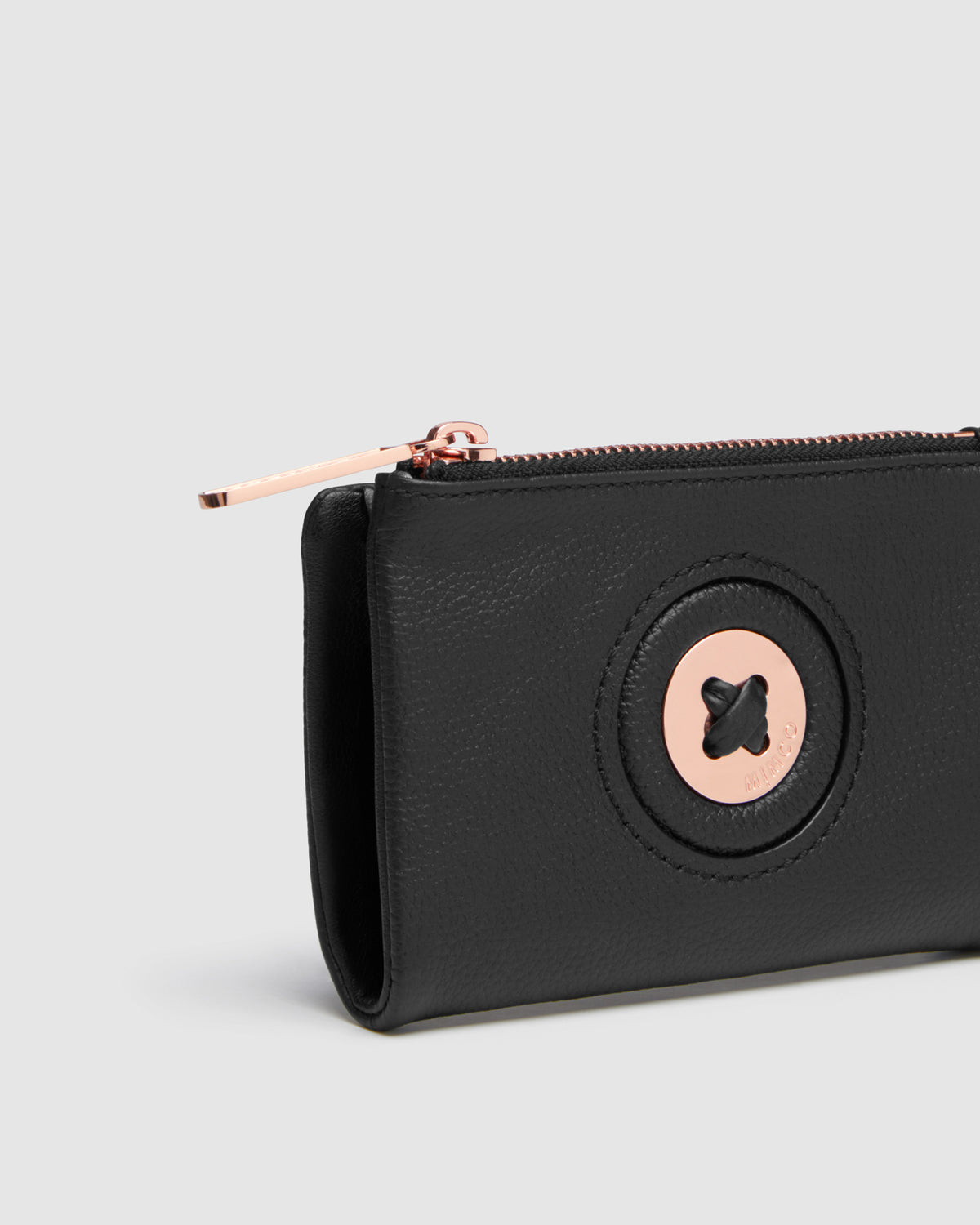 Mim-Mazing Medium Wallet - Black Rose Gold