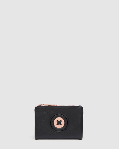 Mim-Mazing Medium Wallet - Black Rose Gold