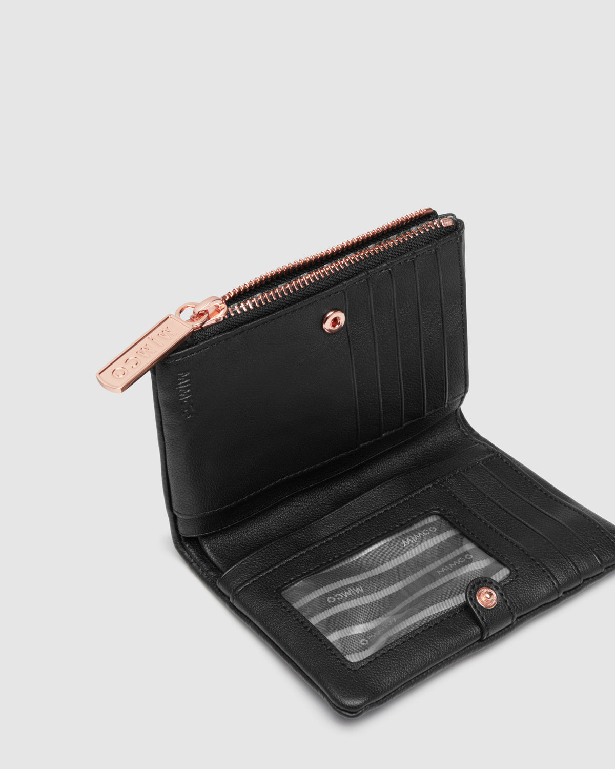 Mim-Mazing Medium Wallet - Black Rose Gold