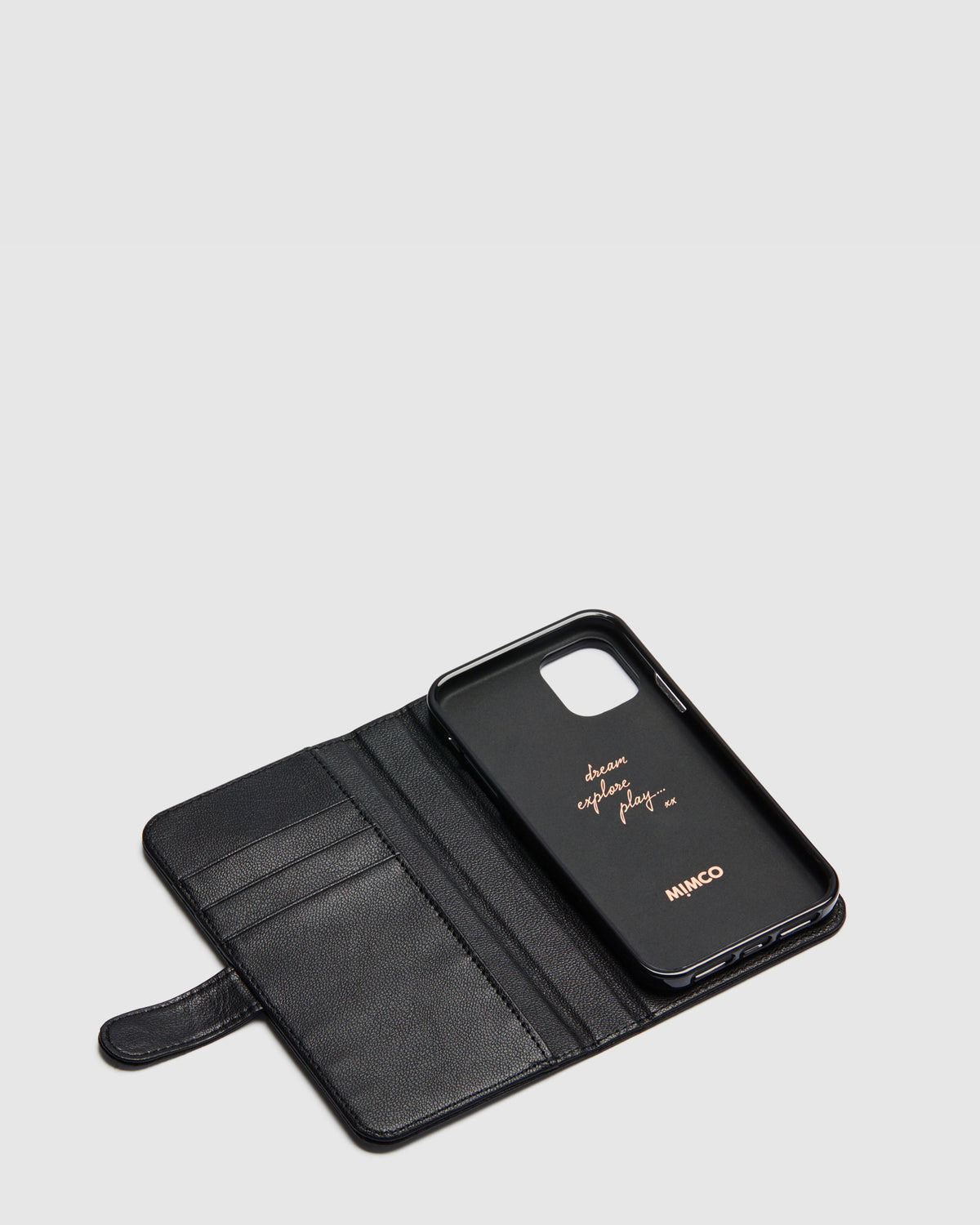 Classico Flip Case for iPhone 11 - Black Rose Gold