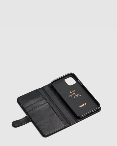 Classico Flip Case for iPhone 11 - Black Rose Gold
